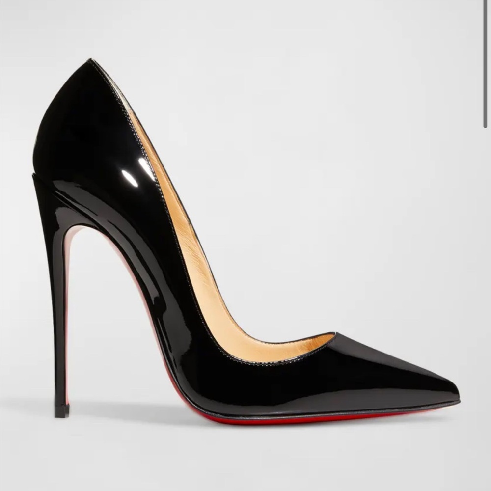 Christian Louboutin So Kate Patent Pointed-Toe Red Sole Pump